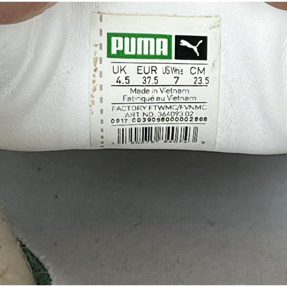 Puma Women's Basket Platform Gold Glitter Sneakers 364093-02 Size 7 - Picture 8 of 9